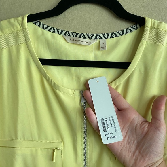 Soft Surroundings yellow dress size medium! - Picture 3 of 3